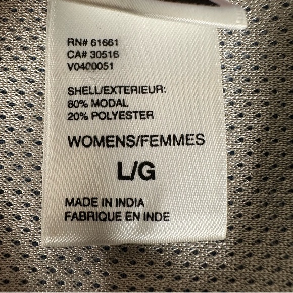 The North Face Shirt Women Size L Blue Long Sleeve Zipped Pockets Button Up EUC - Picture 7 of 12